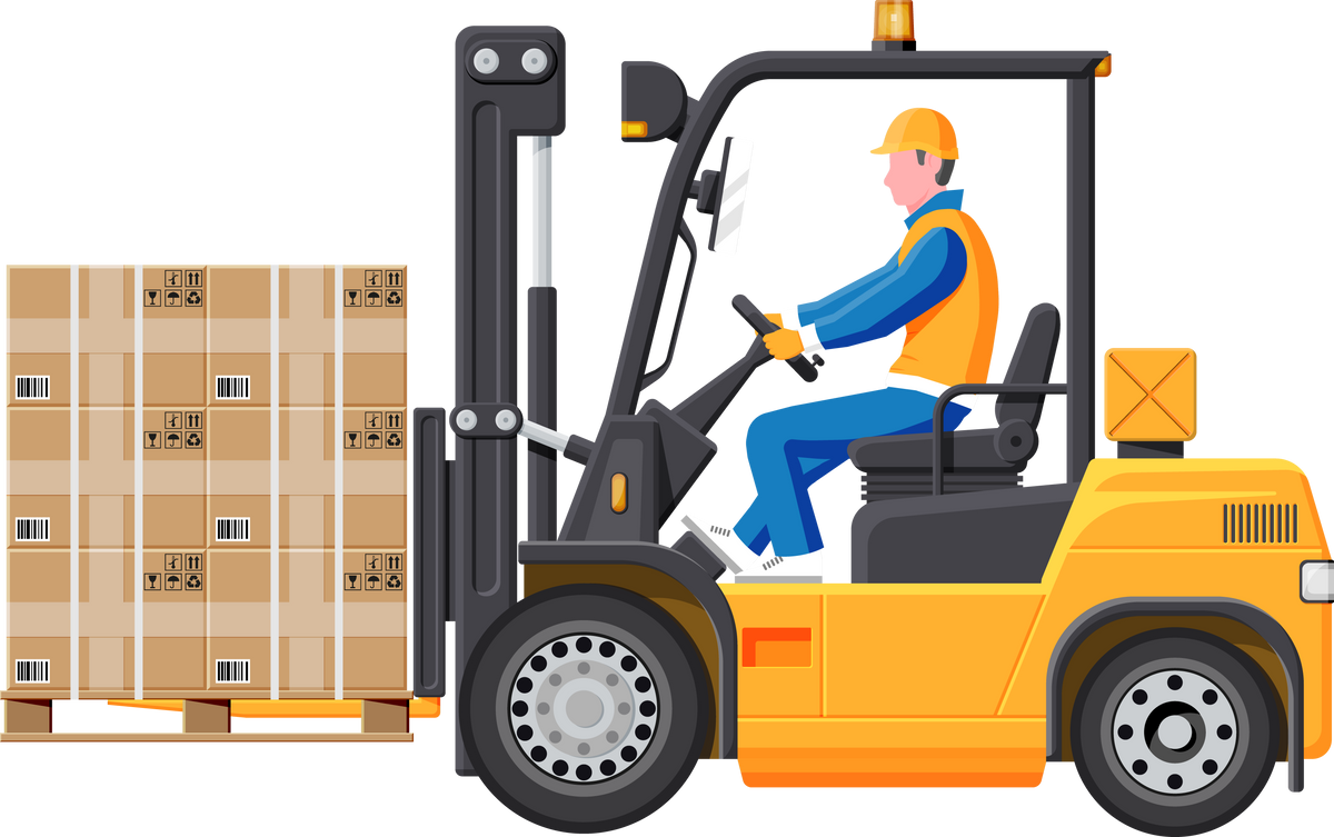 Forklift Truck with Driver